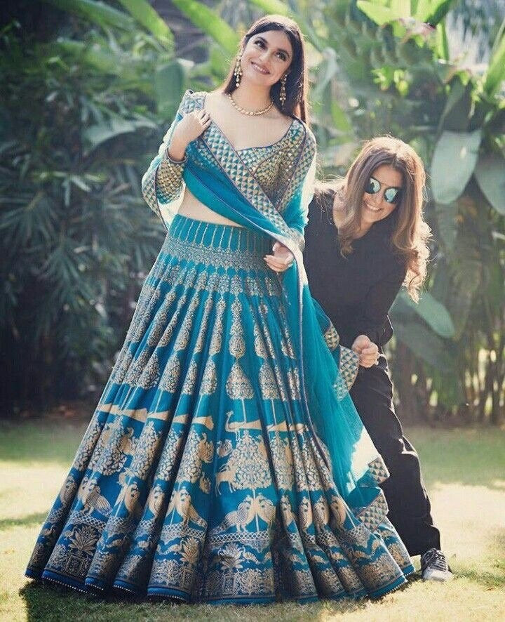 Rama banglori satin designer printed wedding lehenga choli