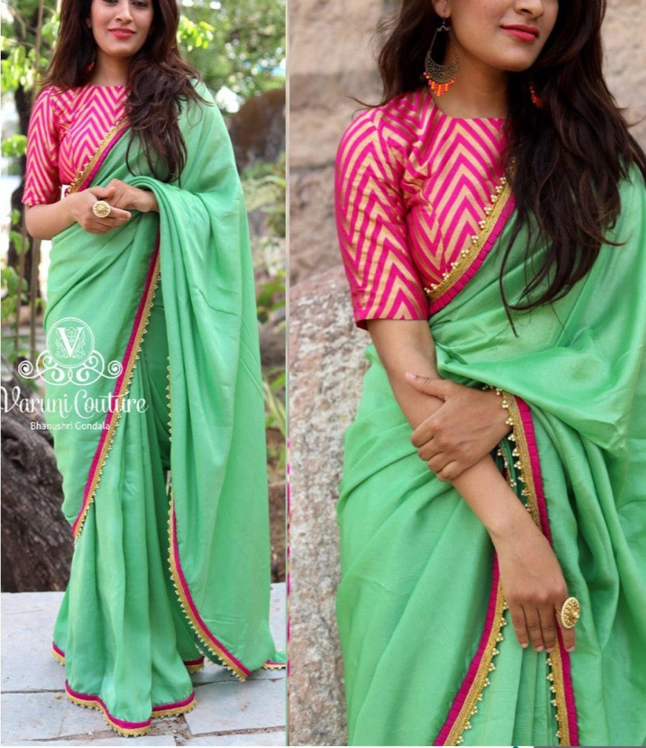 Rama sana silk beautiful festival wear saree