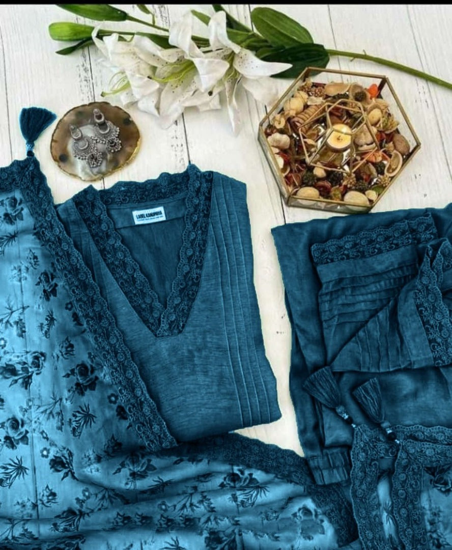 Rama slub cotton suit