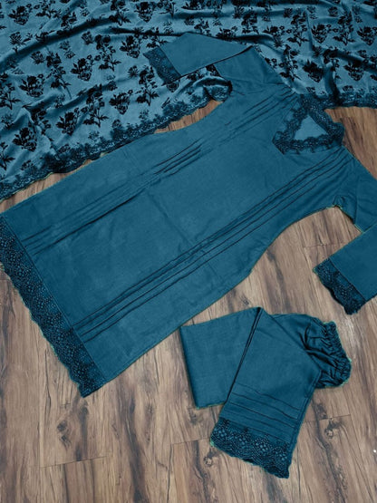 Rama slub cotton suit