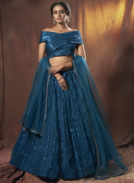 Rama soft net resham sequence work party wear lehenga choli