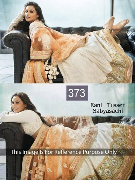 rani tussar sabiachi lehenga