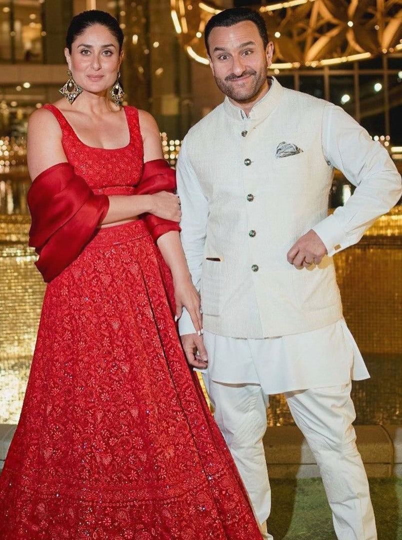 Red designer kareena kapoor bollywood wedding lehenga choli