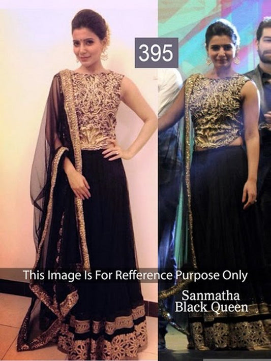 sanmatha black queen lehenga