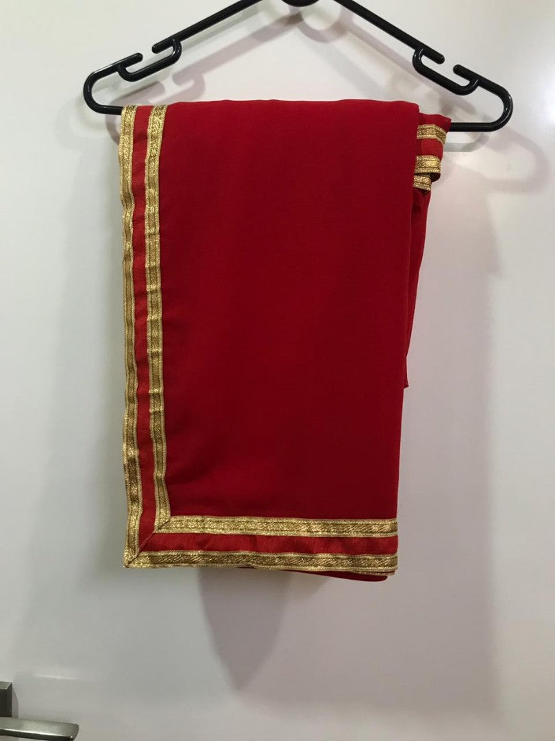 Sara ali khan beautiful red stylist saree with chudidar bottom