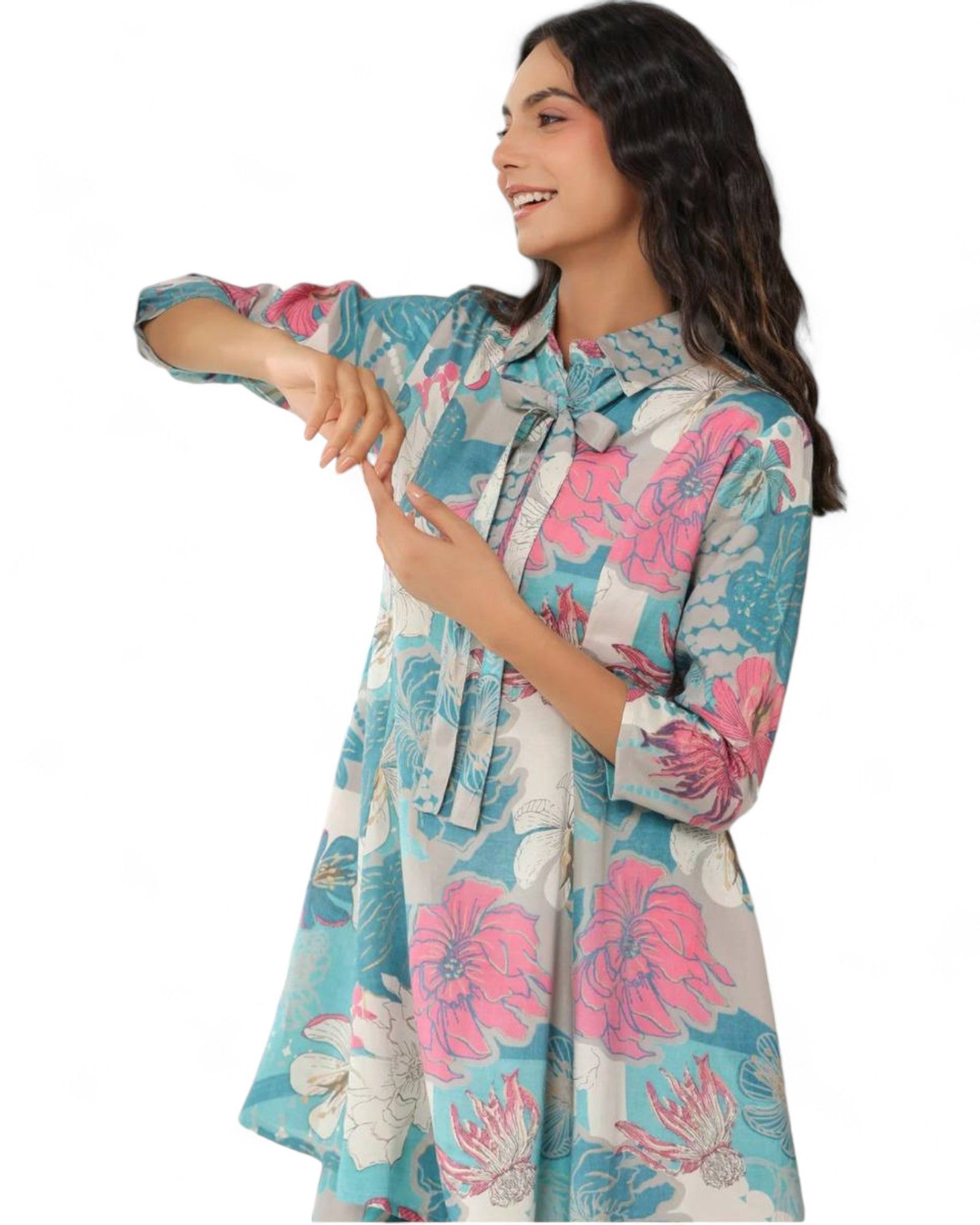 Stylish muslin floral printed co ord set