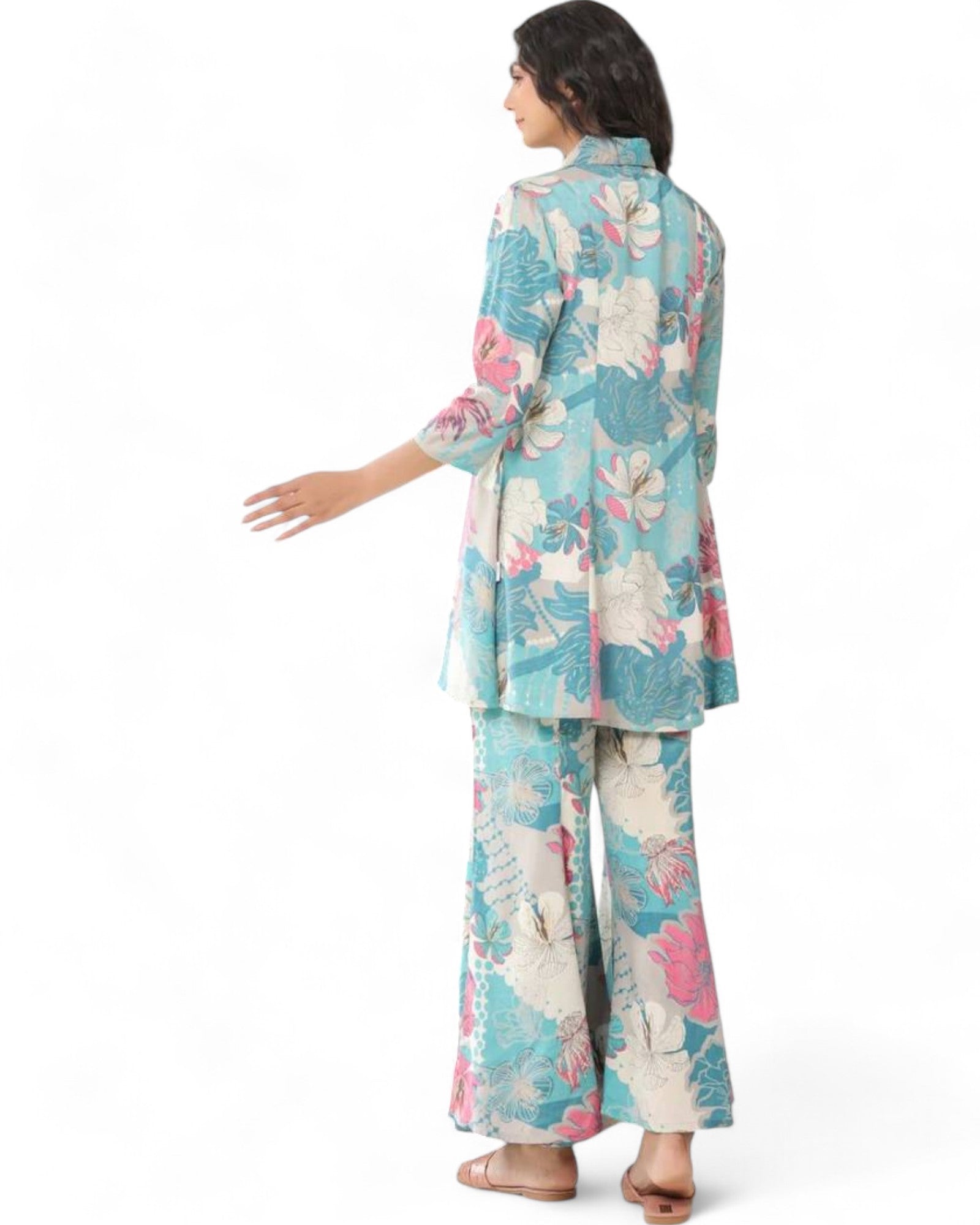Stylish muslin floral printed co ord set