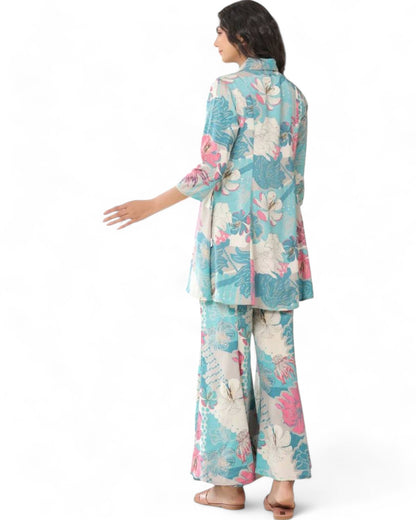 Stylish muslin floral printed co ord set