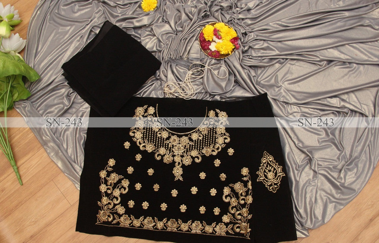 Shiny grey lycra silk partywear saree