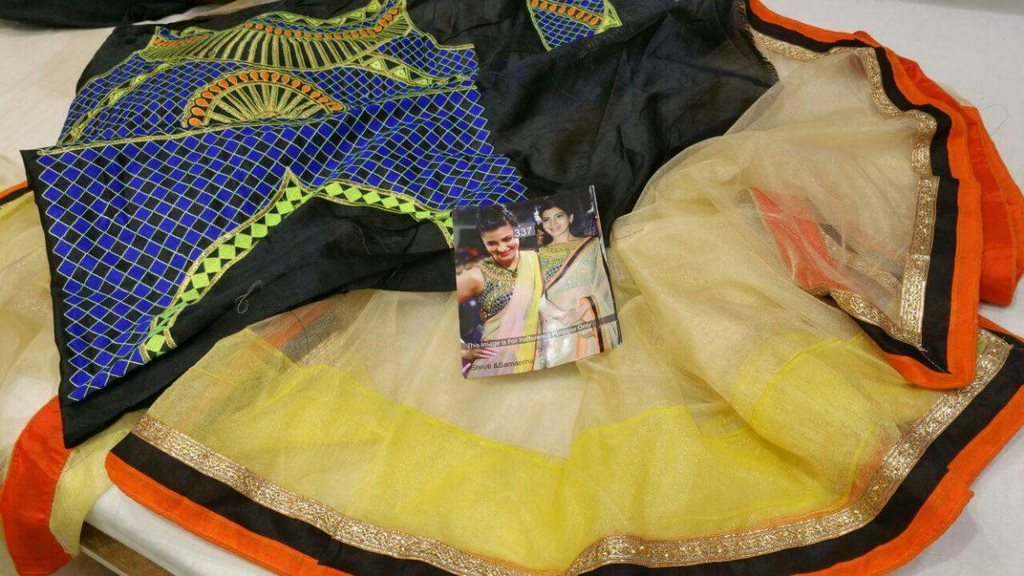 shruti and samntha gorgeous net saree