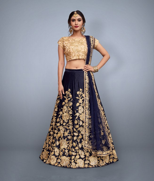 shubham black anarkali suit