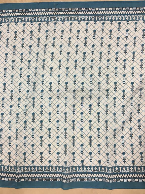 Sky blue printed bollywood style partywear saree