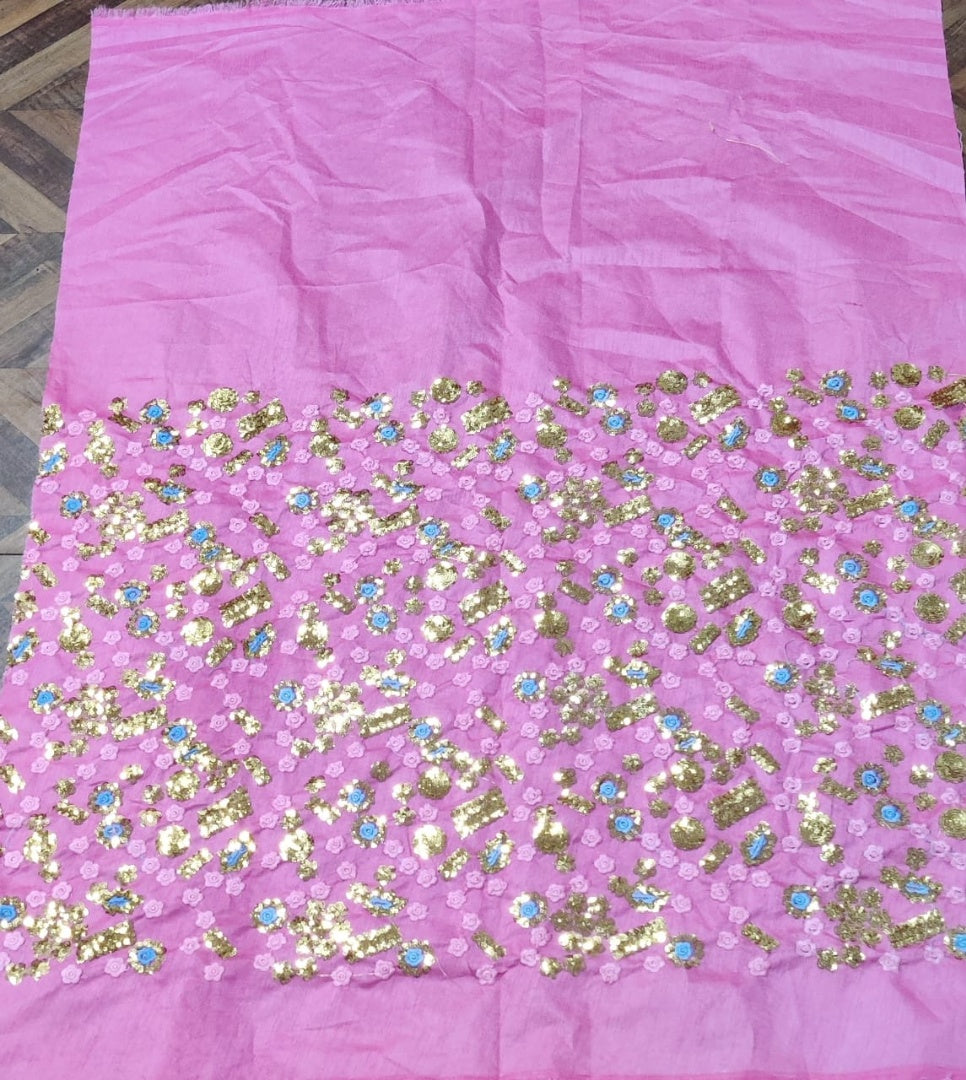 Sky blue soft net embroidered wedding lehenga choli