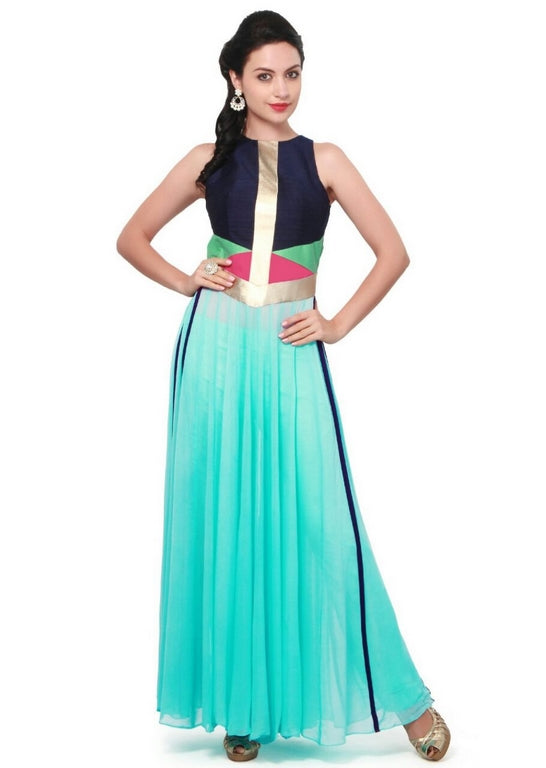 Sky casual gown