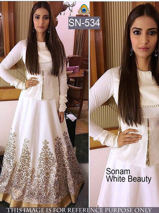 sonam stylist white lehenga