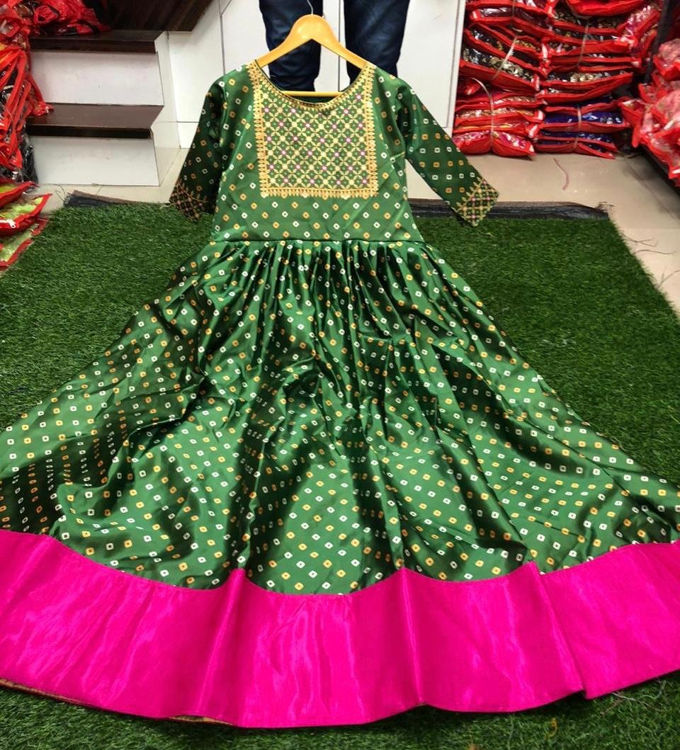 Sout silk printed long kurti