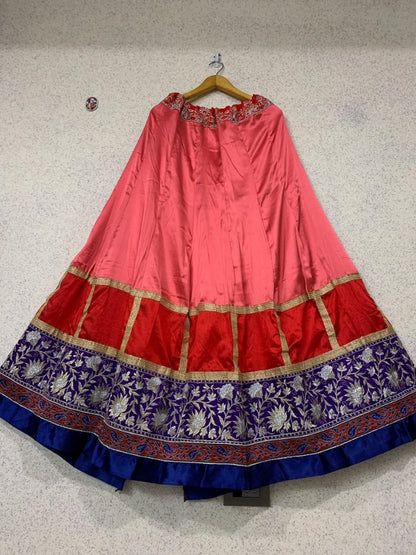 strawberry pink beautiful lehenga choli with dupatta