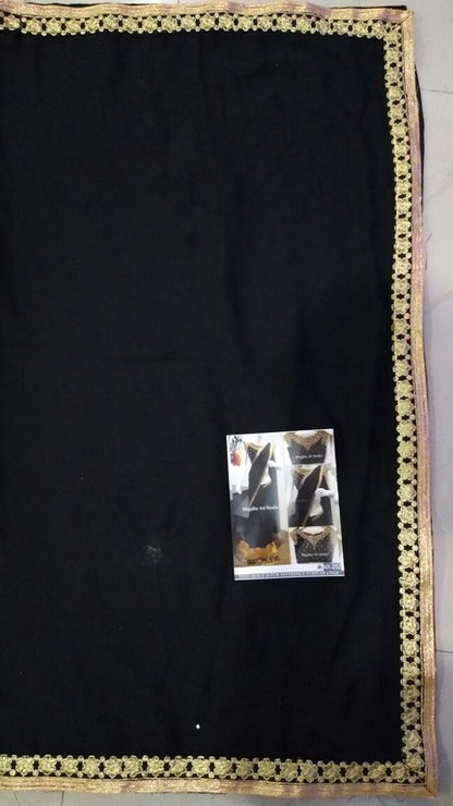 Stylist Black embroidered Ceremonial Saree