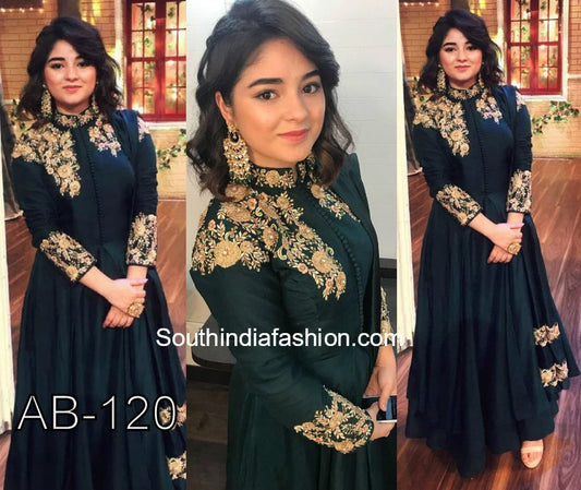 Stylist Black embroidered Party wear Gown