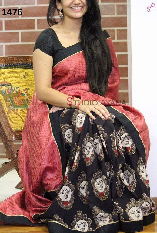 Stylist Black Printed Party wear Saree
