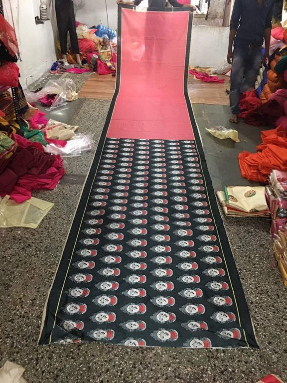 Stylist Black Printed Party wear Saree