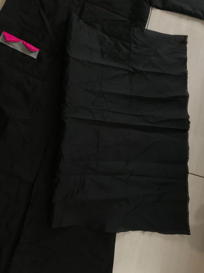 stylist black tapeta silk suit with plazzo and shrug