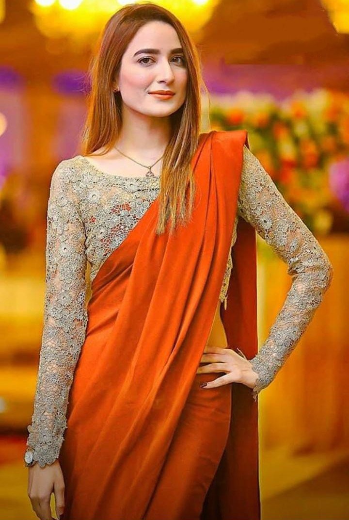 stylist chanderi cotton plain partywear saree with cipli work blouse