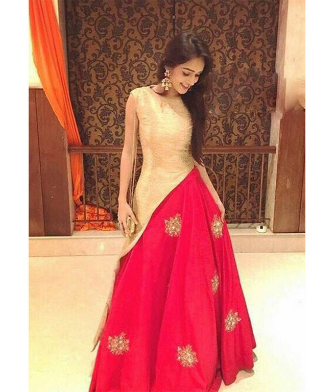 Stylist embroidered wedding red lehenga
