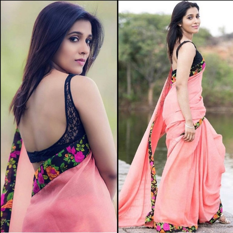 Stylist Georgette saree with digital print border