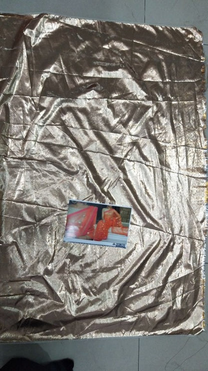 Stylist Orange embroidered Party wear Saree