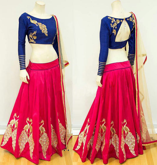 Stylist Pink embroidered Ceremonial lehenga