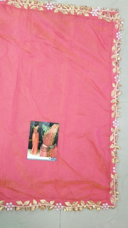 Stylist Pink embroidered Party wear Saree