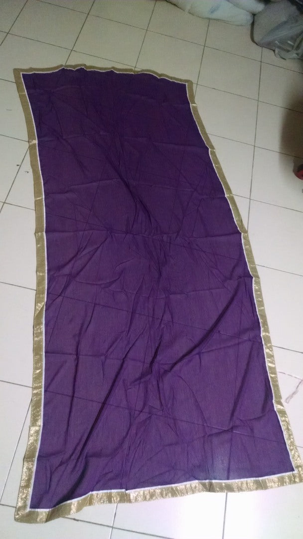 Stylist purple lehenga with white choli