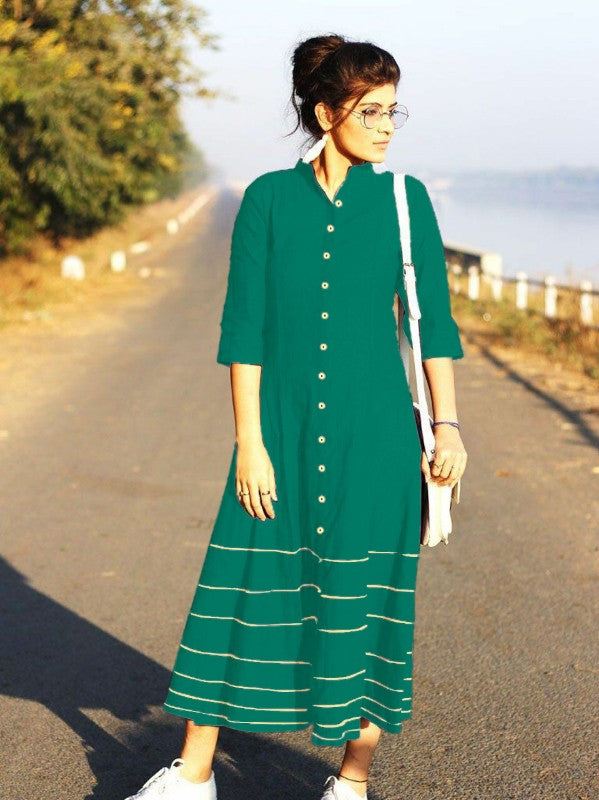 Stylist slub cotton casual kurti for summer