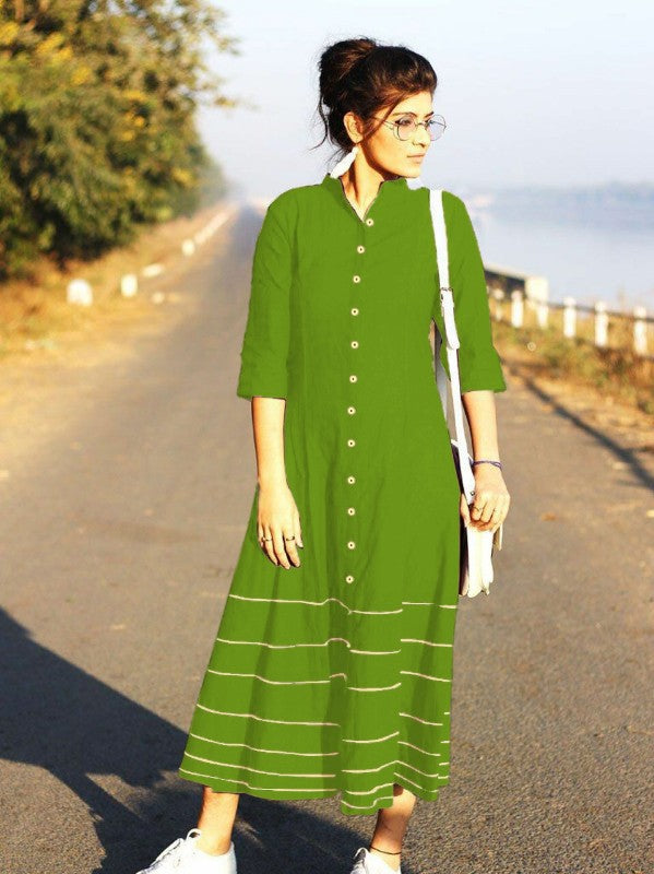 Stylist slub cotton casual kurti for summer