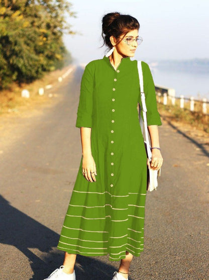 Stylist slub cotton casual kurti for summer