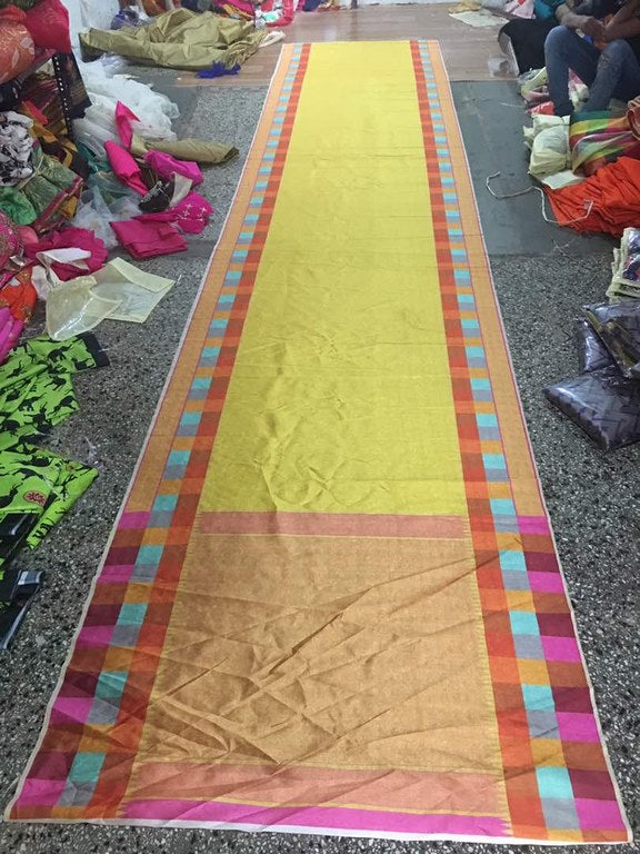 Stylist Yellow Printed Ceremonial Saree