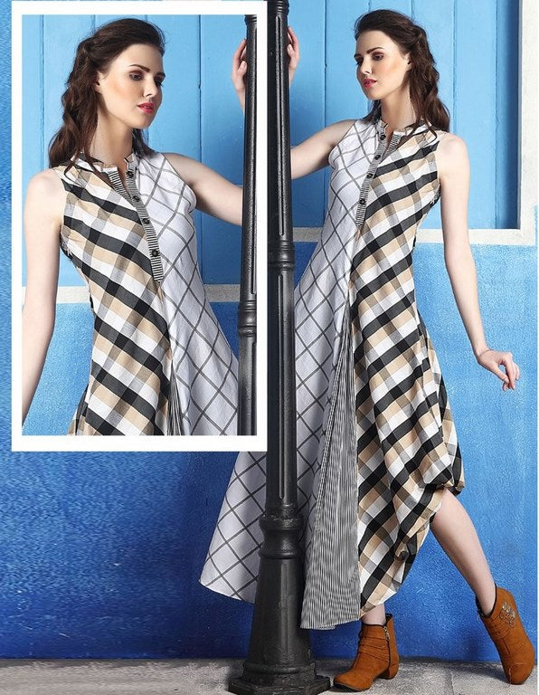 Summer special stylist cotton semistitched kurties