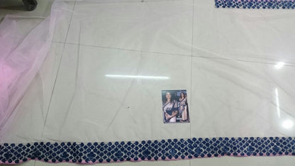 Susmita designer peach embroidered saree