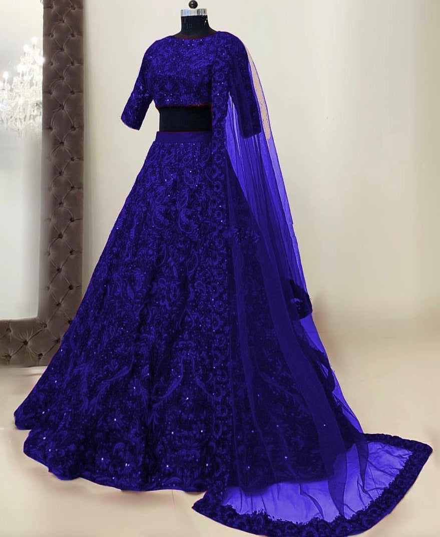 Tapeta heavy embroidered wedding lehenga choli