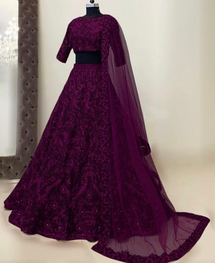 Tapeta heavy embroidered wedding lehenga choli