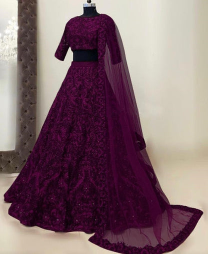 Tapeta heavy embroidered wedding lehenga choli