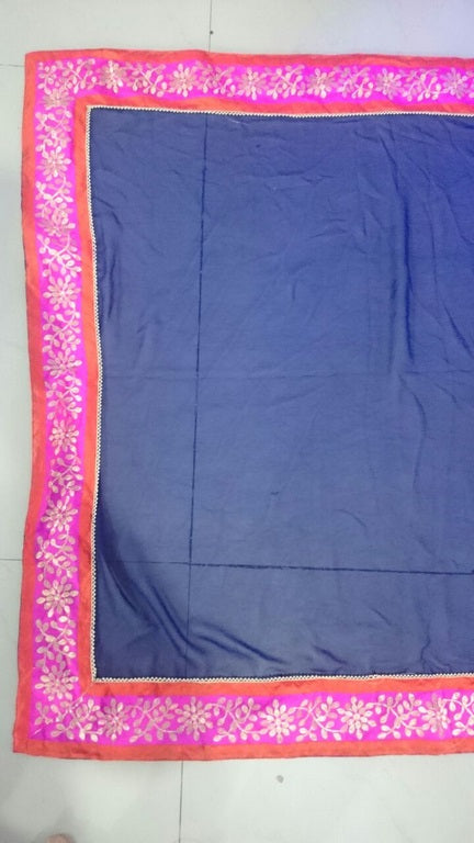 trendy designer saree with fancy blouse