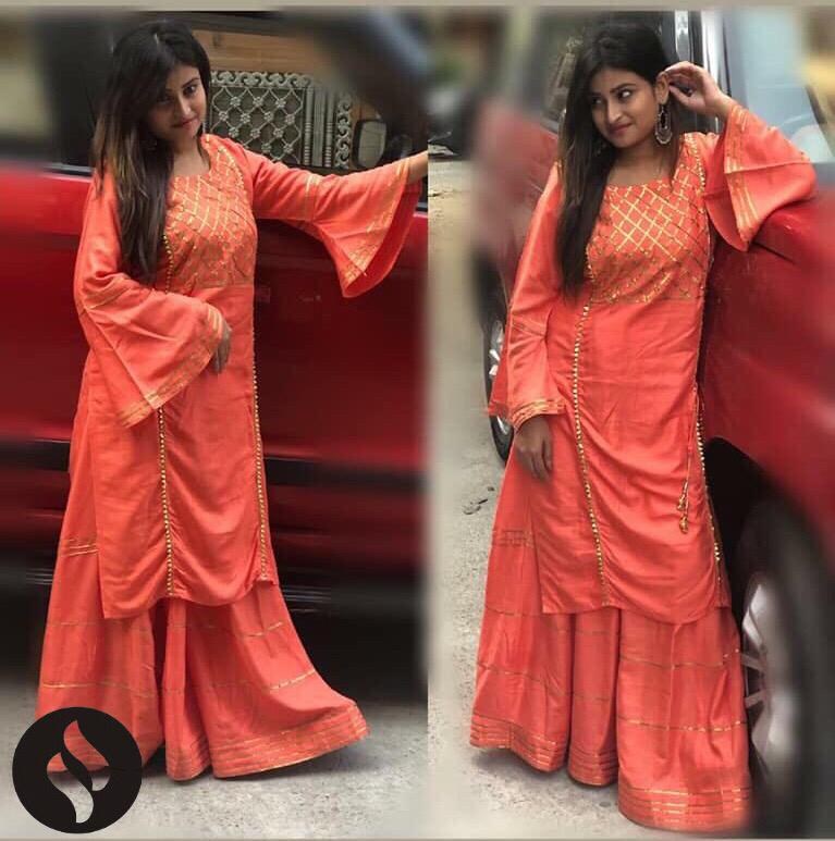 Wine maroon rayon cotton plazzo salwar suit