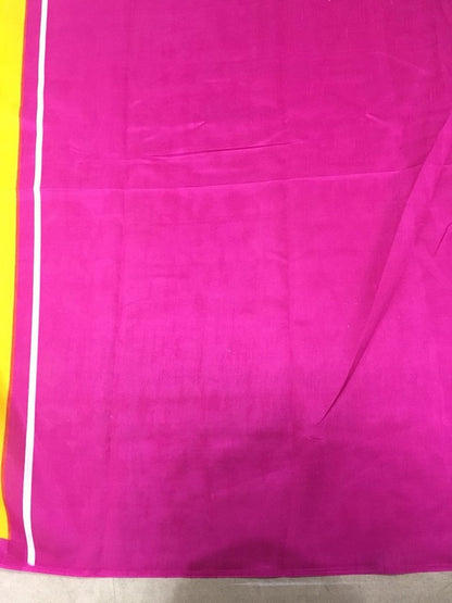 Yellow vivo silk printed bollywood style saree