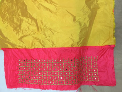 yellow zoya silk embroidered festival saree